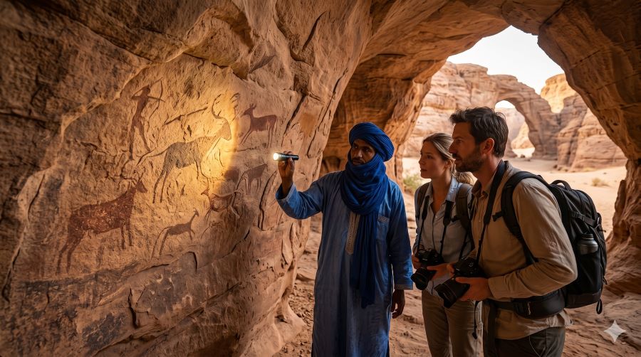 Art rupestre Tassili — Camp SS Travel